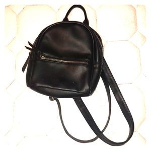 Small black backpack